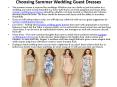 Choosing Summer Wedding Guest Dresses PowerPoint PPT Presentation