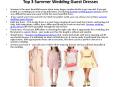 Top 3 Summer Wedding Guest Dresses PowerPoint PPT Presentation