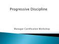 Progressive Discipline PowerPoint PPT Presentation