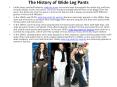 The History of Wide Leg Pants PowerPoint PPT Presentation