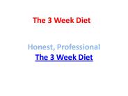 the 3 week diet review