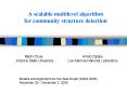 A scalable multilevel algorithm for community structure detection PowerPoint PPT Presentation