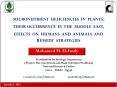 MICRONUTRIENT DEFICIENCIES IN PLANTS: PowerPoint PPT Presentation