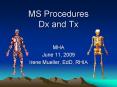 MS Procedures Dx and Tx PowerPoint PPT Presentation