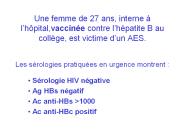 Une femme de 27 ans, interne 