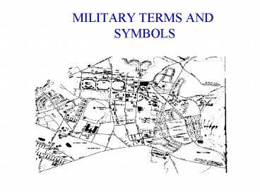 MILITARY TERMS AND SYMBOLS