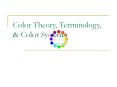Color Theory, Terminology, PowerPoint PPT Presentation