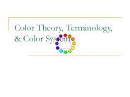 Color Theory, Terminology,
