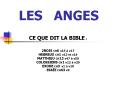 LES  ANGES PowerPoint PPT Presentation