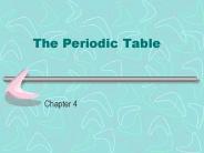 The Periodic Table