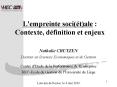 L'empreinte soci( PowerPoint PPT Presentation