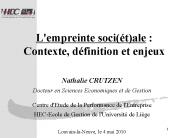 L'empreinte soci(