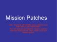 Mission Patches PowerPoint PPT Presentation