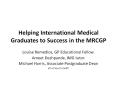 Helping International Medical Graduates to Success in the MRCGP PowerPoint PPT Presentation
