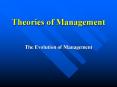Theories of Management PowerPoint PPT Presentation