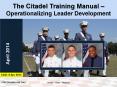 The Citadel Training Manual  PowerPoint PPT Presentation
