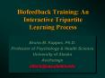 Biofeedback Training: An Interactive Tripartite Learning Process PowerPoint PPT Presentation