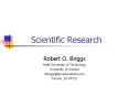 Scientific Research PowerPoint PPT Presentation