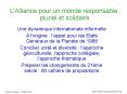 L'Alliance pour un monde responsable, pluriel et solidaire PowerPoint PPT Presentation