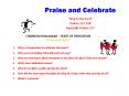 Praise and Celebrate PowerPoint PPT Presentation