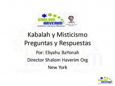 Kabalah y Misticismo