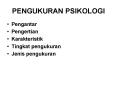 PENGUKURAN PSIKOLOGI PowerPoint PPT Presentation