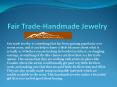 Fair Trade Handmade Jewelry PowerPoint PPT Presentation