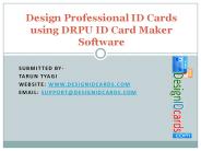 Design ID Cards using DRPU ID Card maker software