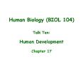 Human Biology (BIOL 104) PowerPoint PPT Presentation
