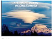 Atmospheric Stability and Cloud Formation