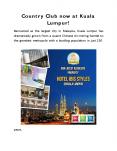 Country Club Vacation now at Kuala Lumpur! PowerPoint PPT Presentation
