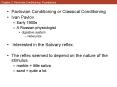 Chapter 3: Pavlovian Conditioning: Foundations PowerPoint PPT Presentation