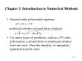 Chapter 3 Introduction to Numerical Methods PowerPoint PPT Presentation