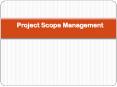 Project Scope Management PowerPoint PPT Presentation