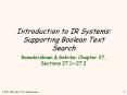 Introduction to IR Systems: Supporting Boolean Text Search PowerPoint PPT Presentation