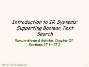 Introduction to IR Systems: Supporting Boolean Text Search