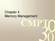 Chapter 4 Memory Management