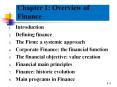 Chapter 1: Overview of Finance PowerPoint PPT Presentation
