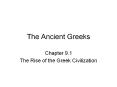 The Ancient Greeks PowerPoint PPT Presentation
