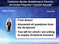 Common-Sense Questions a Church-of-Christ Preacher Cannot Answer PowerPoint PPT Presentation