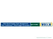 Web-Based Supply Chain Management IFAC Conference 