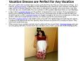 Vacation Dresses are Perfect for Any Vacation PowerPoint PPT Presentation