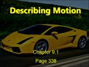 Describing Motion