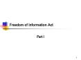 Freedom of Information Act PowerPoint PPT Presentation