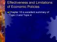 Effectiveness and Limitations of Economic Policies PowerPoint PPT Presentation