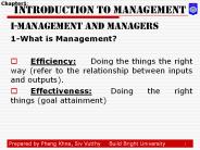 Introduction to Management
