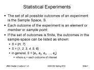 Statistical Experiments