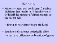 Meiosis