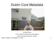 Dublin Core Metadata