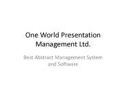 Abstract Management System